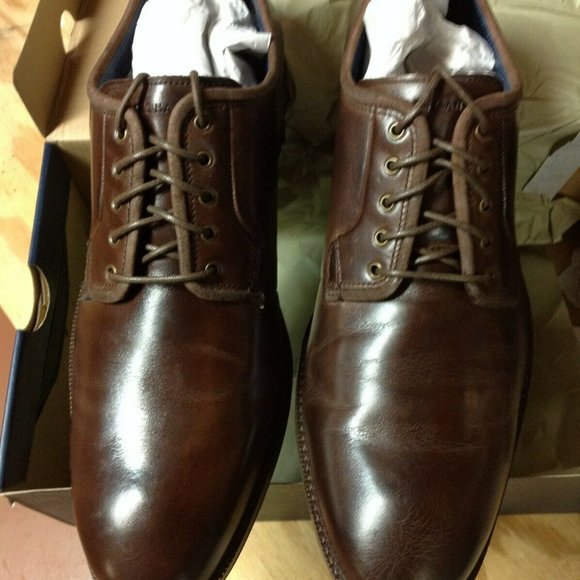 Cole Haan Men\'s Warner Grand Postman Brown Leather Oxford Dress Shoes 11.5M NIB main image 17